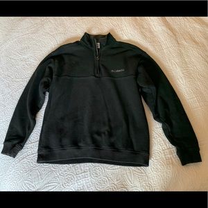 Columbia, Black 1/4 Zip Sweatshirt